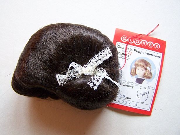 Puppenperücke Lockenschwänzchen 28 - 29 cm