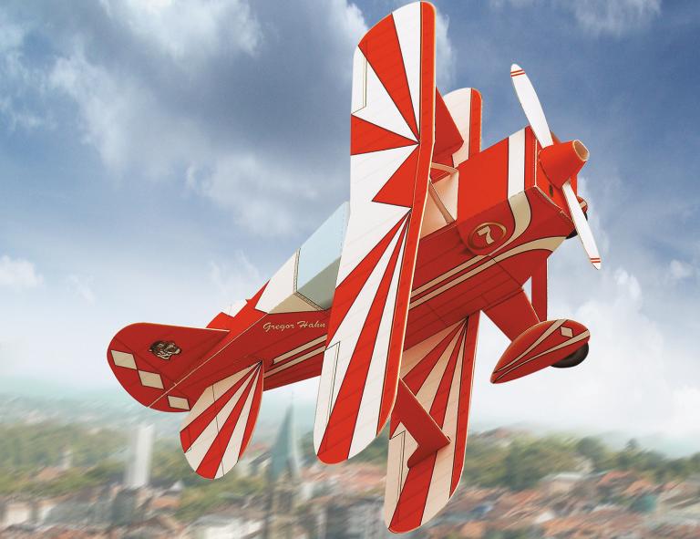 Doppeldecker-Flugzeug für Kinder