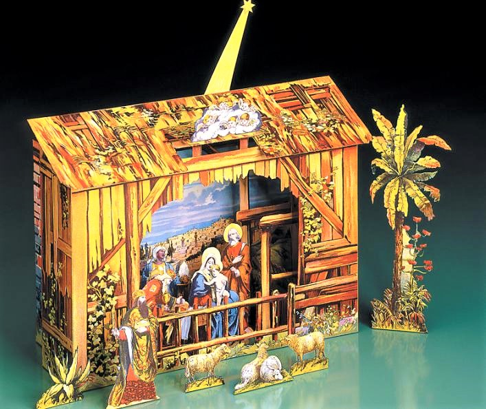 Kleine Weihnachtskrippe historisch